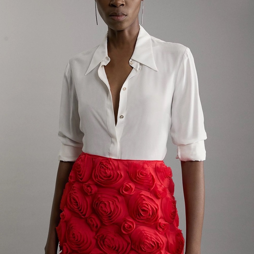 Rosette Mini Skirt